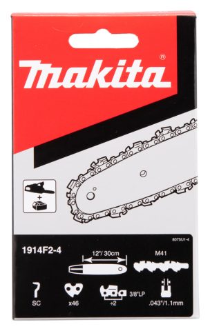 Zāģa ķēde 1914F2-4 SC M41 30cm/12″, 3/8″, 1,1mm, 46H Makita (ex191H01-8)