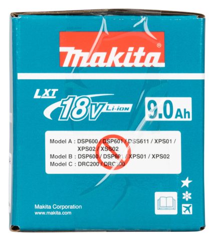 Akumulators LXT ® 9,0Ah 1915H4-0 BL1890 Makita