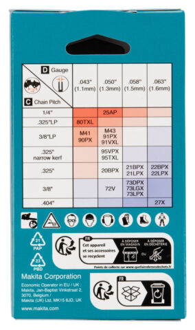 Zāģa ķēde MC 22BPX  50cm/20″ ,0,325″, 1,6mm,  82H     1916A4-7