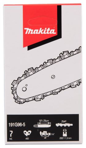 Zāģa ķēde MC 25AP 25cm/10″, 1/4″ ,1.3mm, 60H,191G96-5 Makita
