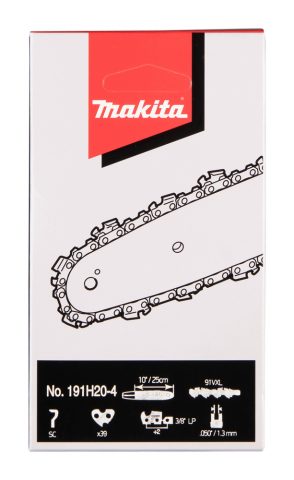 Zāģa ķēde SC 91VXL 25cm/10″, 3/8, 1.3mm, 39H  EY2650H, EY401MP 191H20-4 Makita