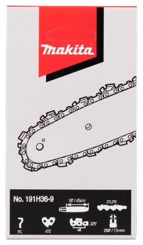 Zāģa ķēde 21LPX  45cm/18″ ,0,325″, 1,5mm,72H 191H36-9 Makita