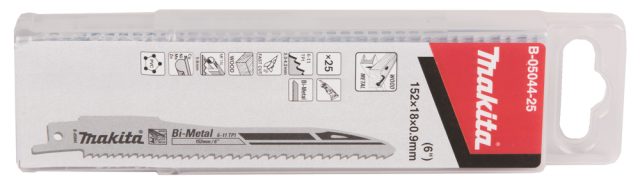 SUPER EXPRESS Zobenzāģa asmeņi BiM 152x0,9mm (6-11tpi), 5gab., Ātra zāģēšana  B-05044-25