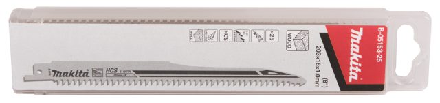 SUPER EXPRESS Zobenzāģa asmeņi HCS 203x1,0mm 6-10Tpi, 25gab., Koks, Ātrs B-05153-25