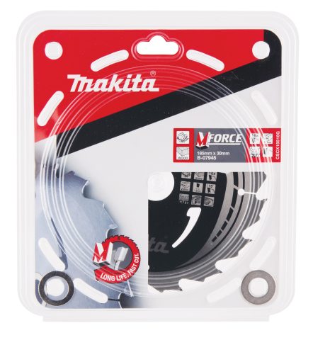 T.C.T. Zāģripa M-FORCE 185X2X30mm 15° T16 B-07945 Makita