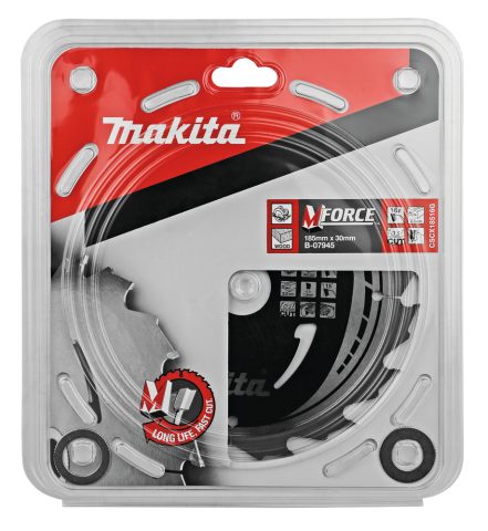 T.C.T. Zāģripa M-FORCE 185X2X30mm 15° T16 B-07945 Makita