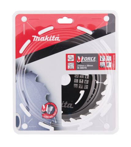 T.C.T. Zāģripa M-FORCE 210X2.3X30mm 15° T24 B-08078 Makita