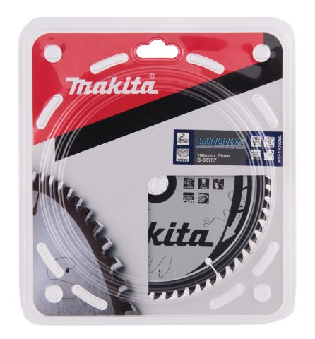 T.C.T. Zāģripa MAKBLADE PLUS 190X2X20mm 5° T60 B-08757 Makita