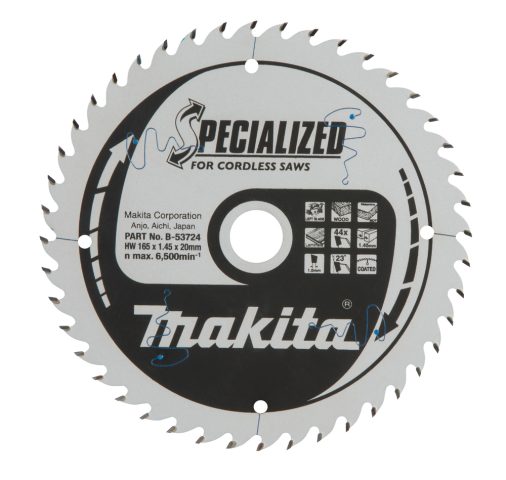 T.C.T. Zāģripa SPECIALIZED 165X1.5X20mm 20° T24 B-32904 (exB-09167) Makita