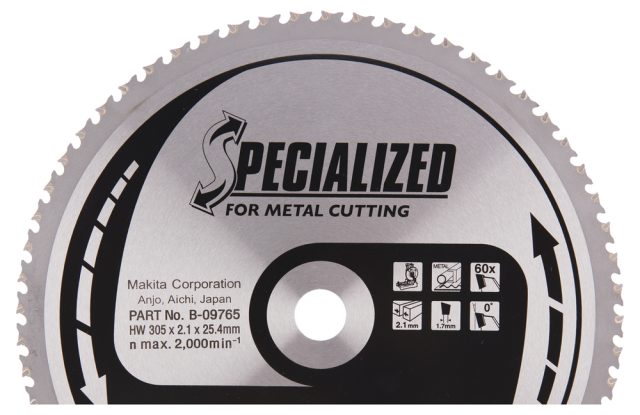 T.C.T. Zāģripa SPECIALIZED 305X2.1X25.4mm 0° T60 B-09765 Makita