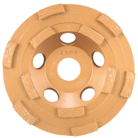 Dimanta slīpripa 125mm 2-rindu atsevišķiem segmentiem, cietam betonam B-12295