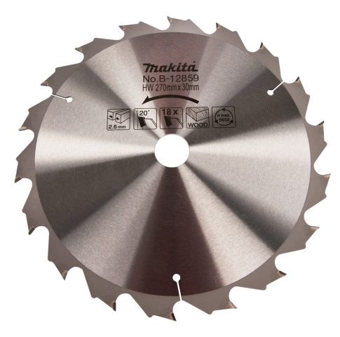 T.C.T. Zāģripa  270X2.6X30mm 20° T18 B-12859 Makita