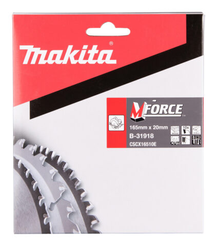 T.C.T. Zāģripa M-FORCE 165X2X20mm 15° T10 B-31918