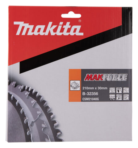 T.C.T. Zāģripa MAKFORCE 210X2.4X30mm 20° T40 B-32356