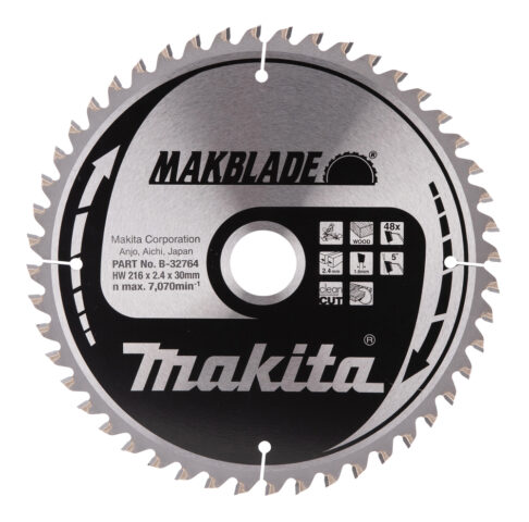 T.C.T. Zāģripa MAKBLADE 216X2.4X30mm 5° T48 B-32764