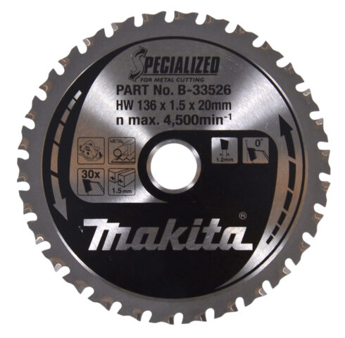 T.C.T. Zāģripa SPECIALIZED 136X1.5X20mm 0° T30 T.C.T. Zāģripa SPECIALIZED 136X1.5X20mm 0° T30 T.C.T. Zāģripa SPECIALIZED 136X1.5X20mm 0° T30 T.C.T. Zāģripa SPECIALIZED 136X1.5X20mm 0° T30 B-33526