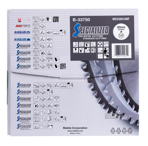 T.C.T. Zāģripa SPECIALIZED 305X1.95X25.4mm -3° T100 B-33750 Makita