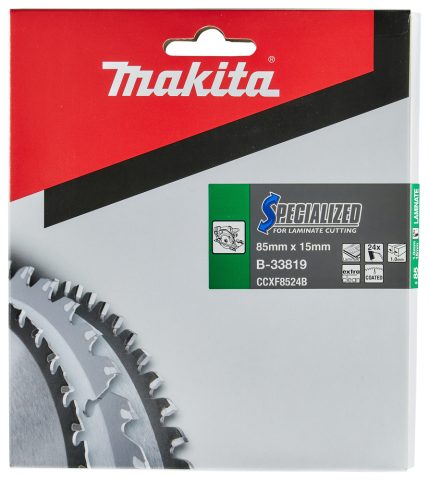 T.C.T. Zāģripa B-33819 SPECIALIZED 85X1X15mm 7° T24 Makita