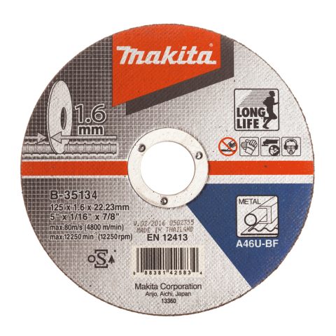 Griezripa 125 X 1,6 MM tērāuds B-35134