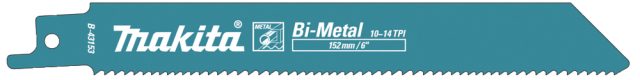Zobenzāģa asmeņi BIM 152×1,25mm (10-14tpi), 5gab., Metāls B-43153