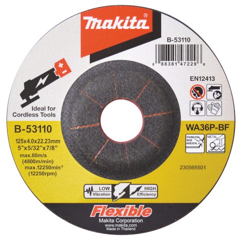Slīpripa 125X4 Inox/tērauds B-53110 Makita