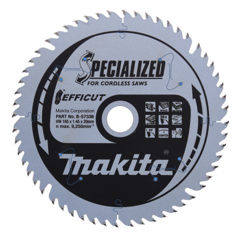 T.C.T. Zāģripa EFFICUT 165X1.45X20mm 23° T56 B-57336
