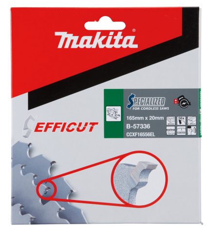 T.C.T. Zāģripa EFFICUT 165X1.45X20mm 23° T56 B-57336