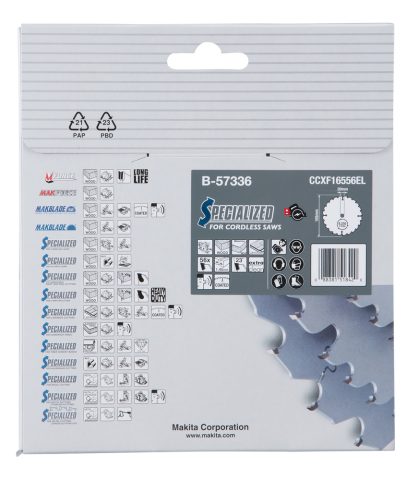 T.C.T. Zāģripa EFFICUT 165X1.45X20mm 23° T56 B-57336