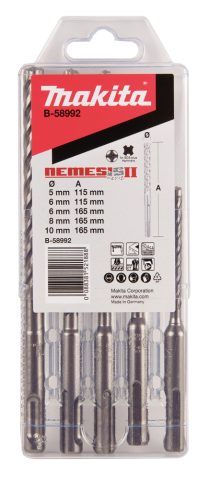 SDS-PLUS urbju komplekts  5-gab NEMESIS2 B-58992