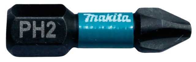 Skrūvgrieža uzgalis PH2 25MM, IMPACT BLACK (2 gab) komplekts B-63616 Makita