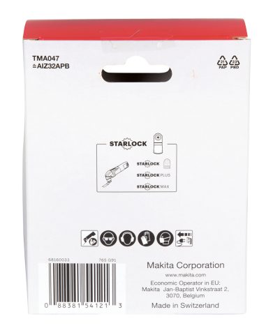 Iegremdējams MULTITOOL zāģa asmens 32mm  B-64814-20 Makita