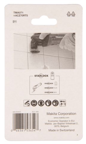 Pusapaļš MULTITOOL HM zāģa asmenis 70mm  B-65040 Makita