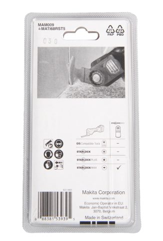 Pusapaļš MULTITOOL HM zāģa asmenis 68mm B-66494 Makita