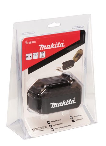 21 izmēruUzgaļu komplekts Makita akumulatora formā  B-68323