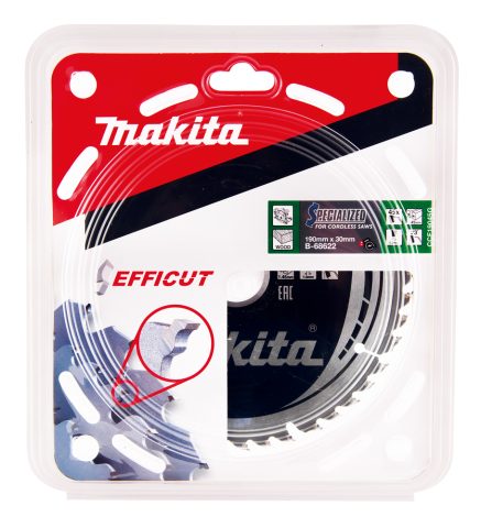 T.C.T. Zāģripa EFFICUT 190X1.45X30mm 23° T45 B-68622 Makita