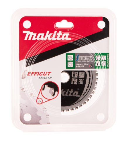 T.C.T. Zāģripa EFFICUT METAL 136X1.1X20mm 0° T45 B-69272 Makita