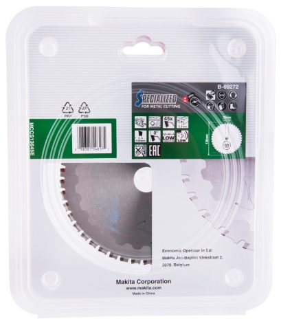 T.C.T. Zāģripa EFFICUT METAL 136X1.1X20mm 0° T45 B-69272 Makita