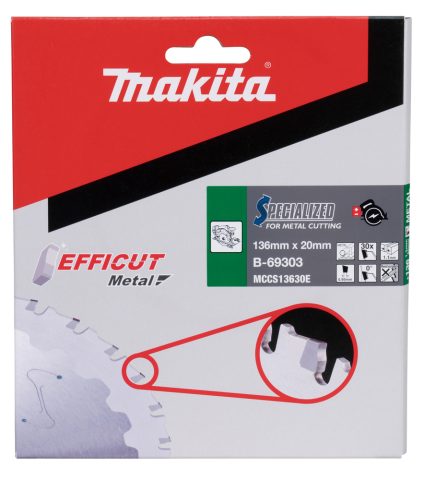 T.C.T. Zāģripa EFFICUT METAL 136X1.1X20mm 0° T30 B-69303