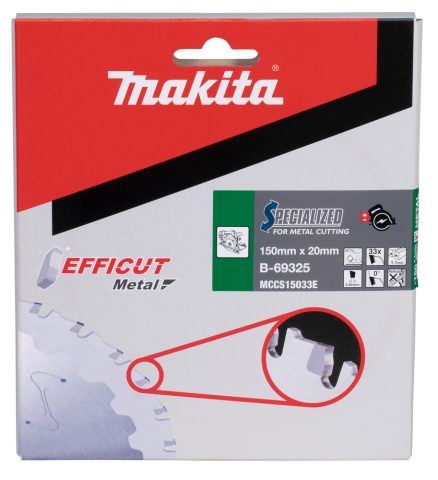 T.C.T. Zāģripa B-69325 EFFICUT METAL 150X1.1X20mm 0° T33 Makita