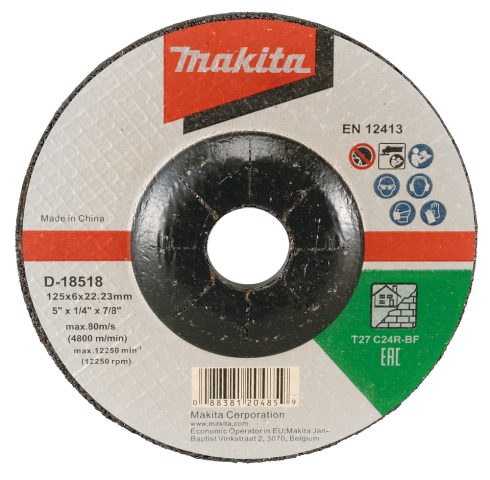 Slīpripa  125X6mm C24R Akmenim D-18518