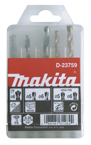 1/4" Urbju komplekts (Akmenim 6, kokam 5,6 ; metālam 5,6)   D-23759
