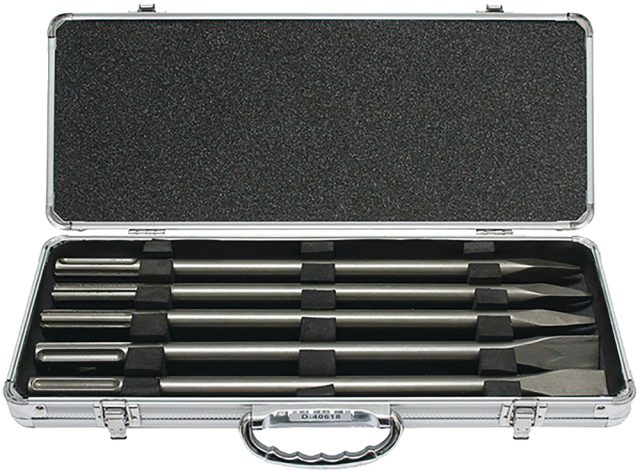 SDS-MAX Pīķu un kaltu komplekts (3xpīķis 400mm; 2xkalts 25x400mm) D-40618