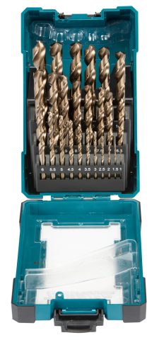 Urbju komplekts metālam 25 gab. (1-13mm) HSS-Co 5% D-67577 Makita