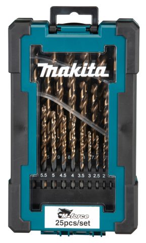 Urbju komplekts metālam M-Force 25 gab(1-13mm) D-67599 Makita