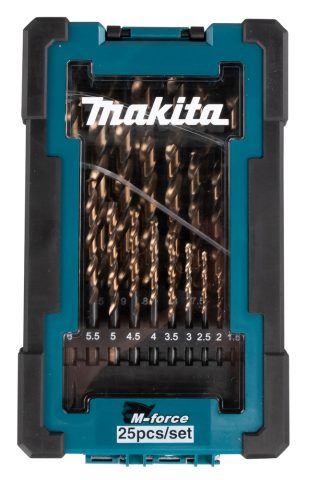 Urbju komplekts metālam M-Force 25 gab(1-13mm) D-67599 Makita