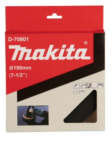 Pulēšanas sūklis – rupjšs 190mm (ar mazu atgrūšanas spēku) D-70801 Makita