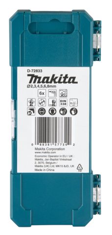6 gab. HSS-TiN metāla urbju komplekts D-72833