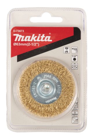 Diskveida metāla sukas (ar misiņa pārklājumu) 63mm, 1/4″ D-73673 Makita
