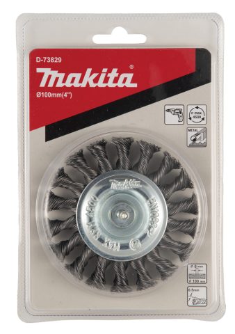 Diskveida stiepļu suka 100MM X 0,5MM (Pītā) Urbjmašīnām D-73829