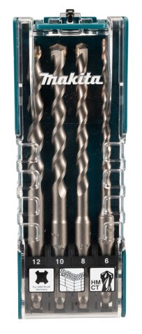 SDS-PLUS urbju komplekts (6 mm, 8 mm, 10 mm, 12 mm x 160 mm) D-74756